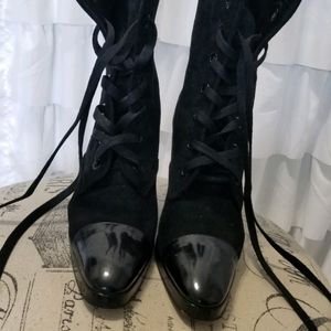 Sexy Black CHANEL BOOTIES